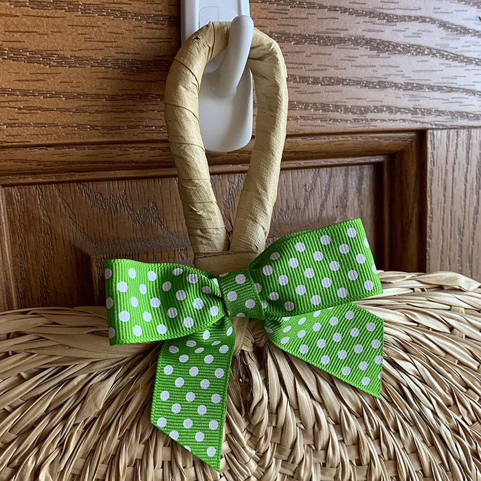 lime-green-white-polka-dot-bows