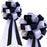 navy-blue-and-white-wedding-bows-with-tulle-tails