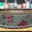 Vintage Floral Shabby Chic Ribbon - 1" x 10 Yards, Vintage Blue Gray Ribbon with Pink Roses