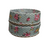 Vintage Floral Shabby Chic Ribbon - 1" x 10 Yards, Vintage Blue Gray Ribbon with Pink Roses
