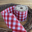 Buffalo Plaid Wired Christmas Ribbon - 4" x 10 Yards, Red & White