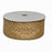 Gold Glitter Polka Dots Ribbon- 2 1/2" x 50 Yards