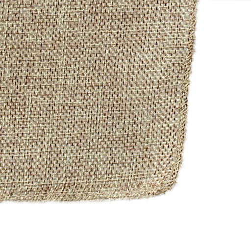 Natural Faux Burlap Table Runner - 72" x 14"