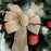 Natural Burlap Ribbon Wreath Bow - 10" Wide, 18" Long Tails