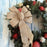 Natural Burlap Ribbon Wreath Bow - 10" Wide, 18" Long Tails