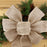 Natural Burlap Ribbon Wreath Bow - 10" Wide, 18" Long Tails