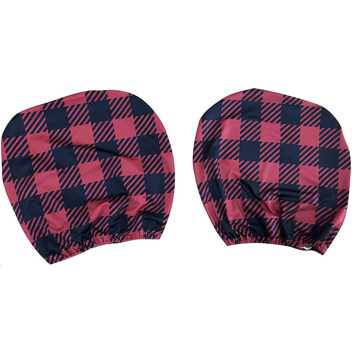 red-black-buffalo-plaid-headrest-covers