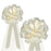 Wedding Pull Bows with Tulle Tails - 8" Wide, Set of 6