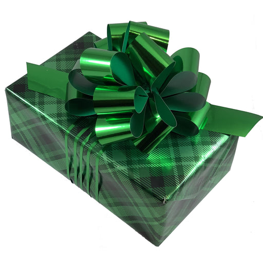 metallic-emerald-green-pull-bows-5-inch