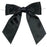Pre-Tied Black Satin Bows - 4 1/2" Wide, Set of 12
