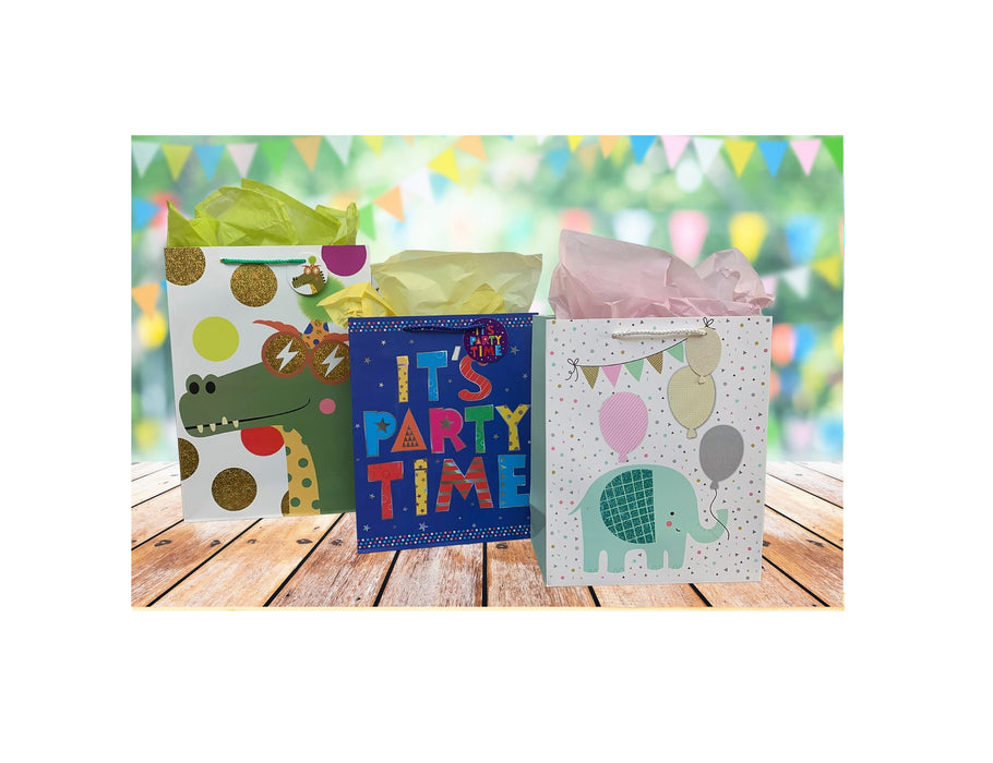 Assorted Size Year-round Gift Bags - Set of 14