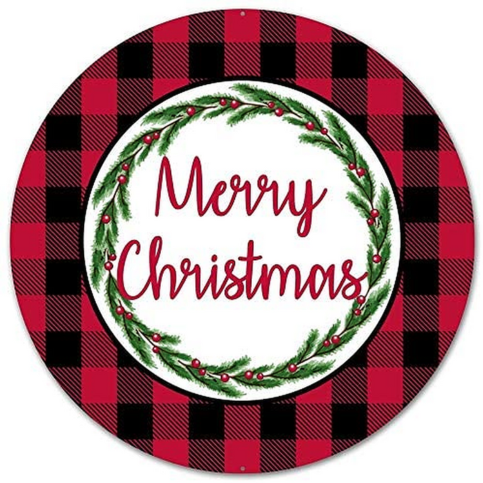 red-black-buffalo-plaid-christmas-wreath-tin-sign