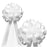 Wedding Pull Bows with Tulle Tails - 8" Wide, Set of 6