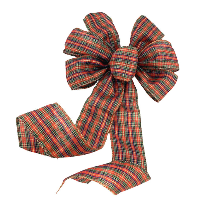 tartan-christmas-wreath-bow